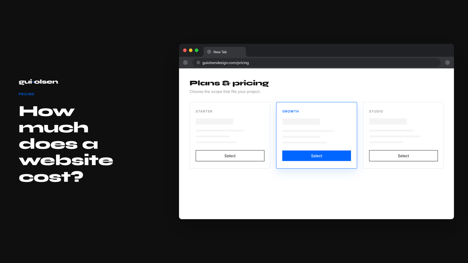 How much does a website cost?