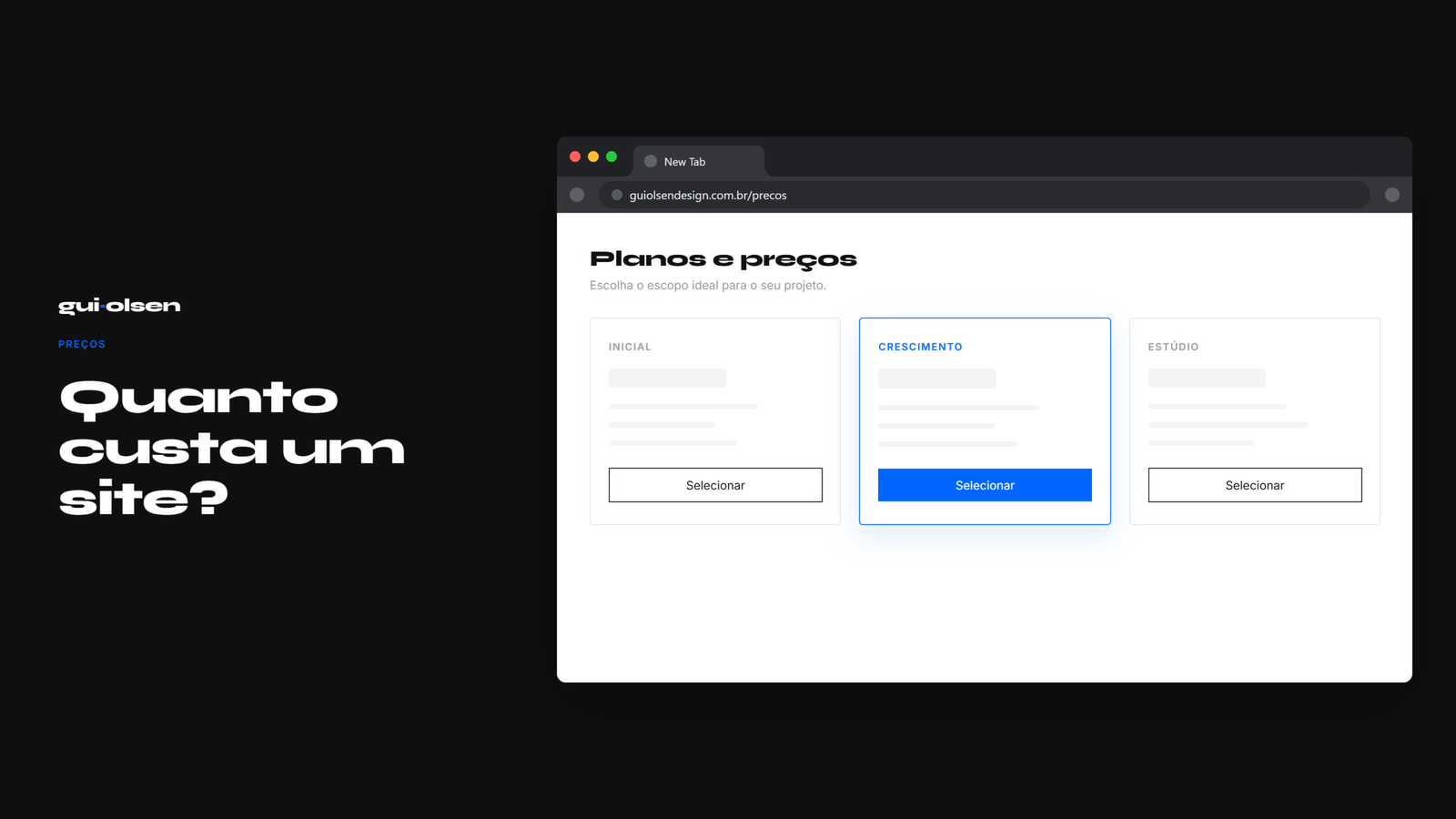 Quanto custa um site?