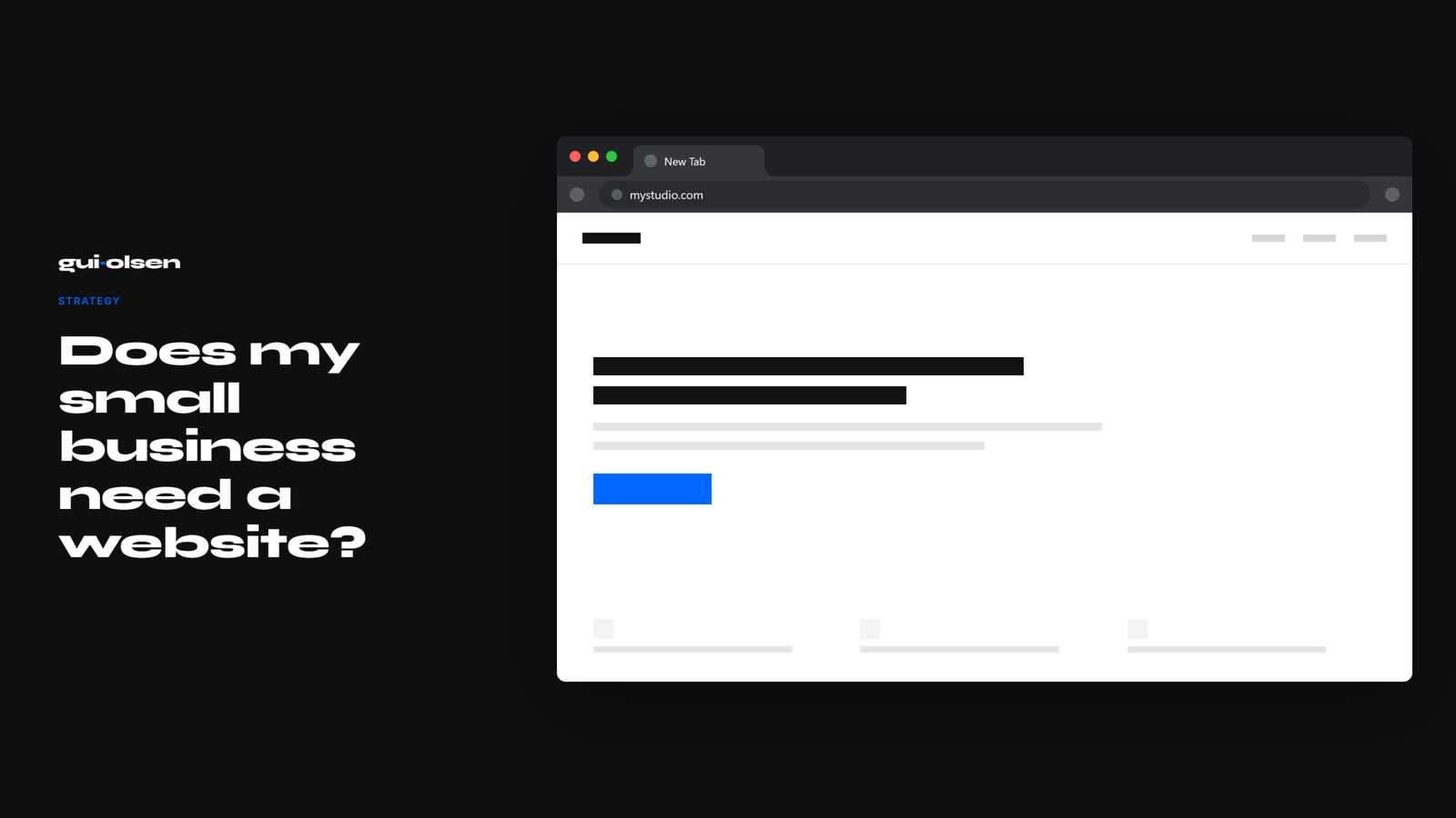 Does my small business need a website?