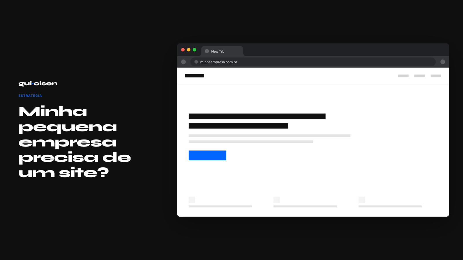 Minha pequena empresa precisa de um site?